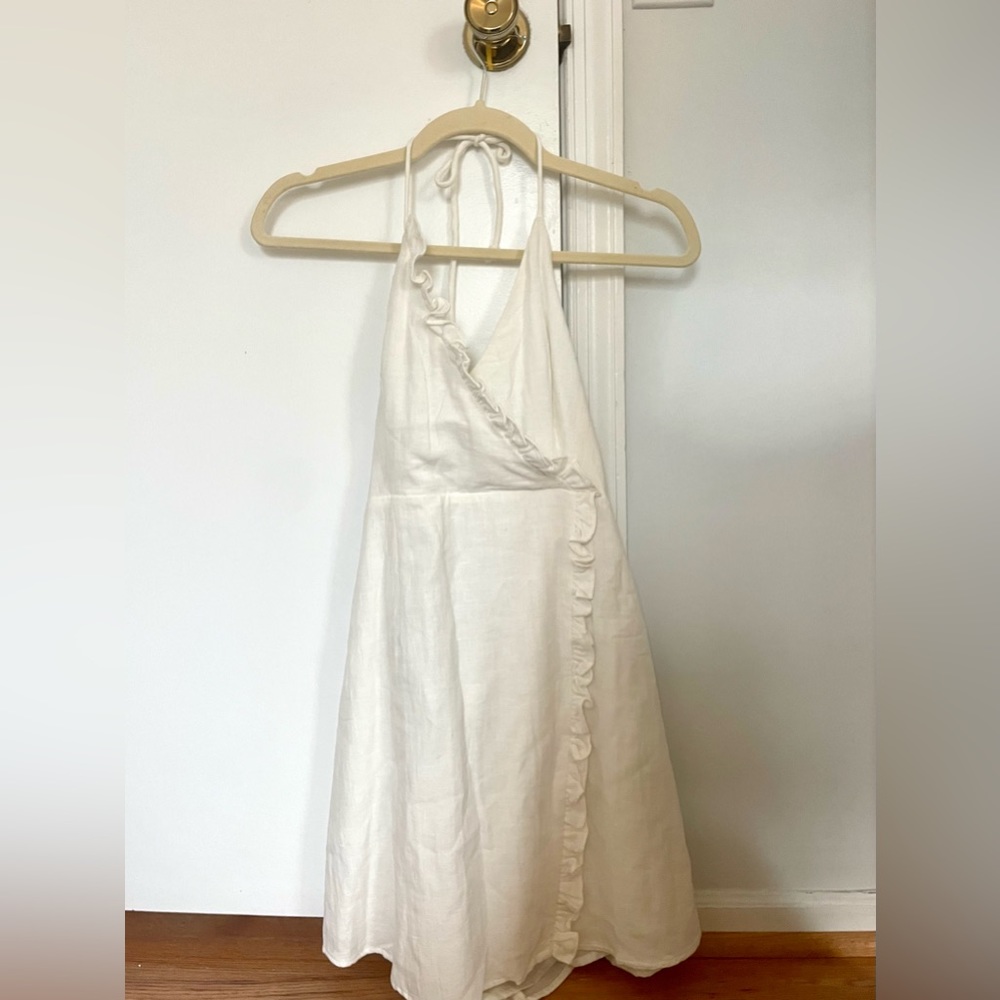 Princess Polly crossover dress in white